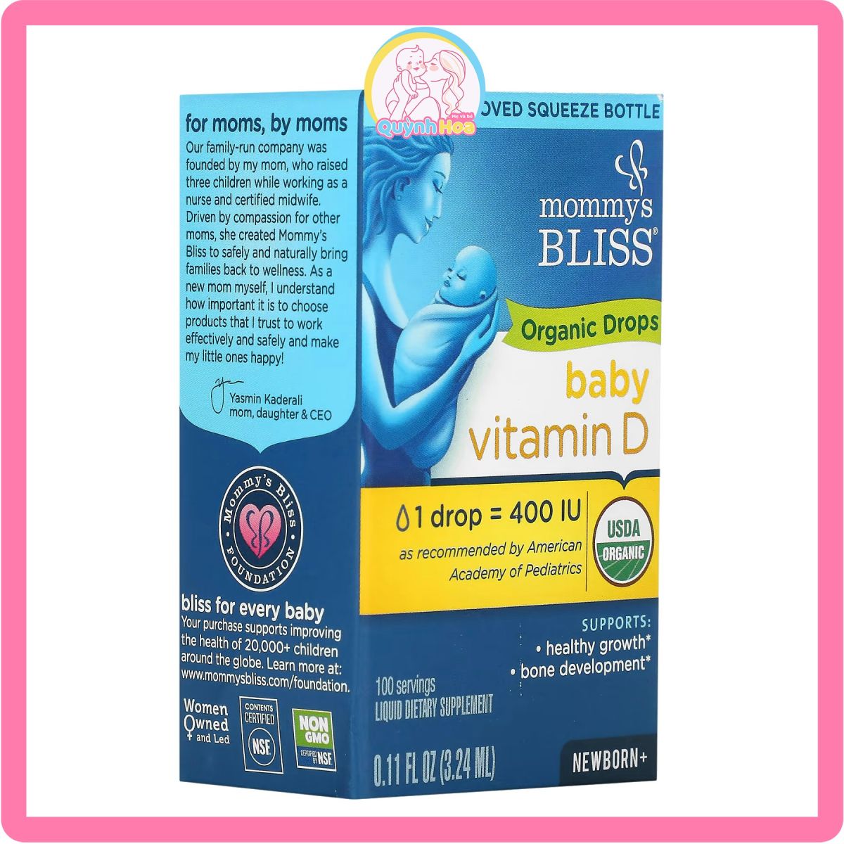 Vitamin D Organic Mommys Bliss 3 24ml